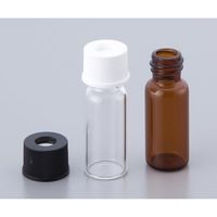 大阪ケミカル オートサンプラー用バイアル 黒キャップ (セプタム付き/シリコン・PTFE) 100個入 806550-08 1箱(100個)（直送品）