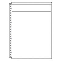 アスクル　モノイレリフィル　A4タテ　30穴　ソフトタイプ　リング式ファイル用ポケット　1ポケット　10枚  オリジナル