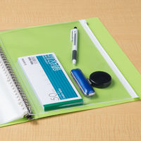 アスクル　モノイレリフィル　A4タテ　30穴　ソフトタイプ　リング式ファイル用ポケット　チャック付  オリジナル