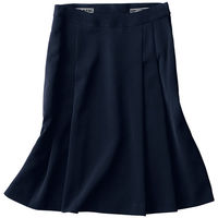 フォーク（FOLK） nuovo バックアップカイロポケット付ソフトプリーツスカート ネイビー 9号 FS45791-7 1着（直送品）