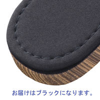 布地風ビニールスリッパ デコア ブラック 1ケース（40足）