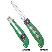 段ボールのこ スライドダンちゃん 緑 DC-25 1セット 1個 CANARY 長谷川刃物