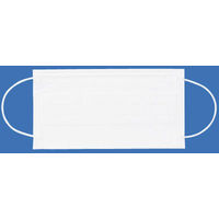 ファーストレイト　1パックマスク 3層式　レギュラーサイズ　ホワイト　FR-196　使い捨て　不織布　1箱（50枚入）