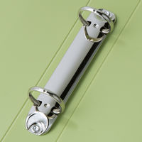 アスクル　リングファイル丸型2穴　A4タテ　背幅36mm　グリーン　3冊  オリジナル