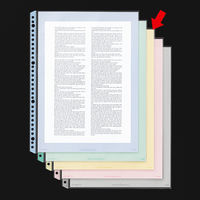 コクヨ　クリヤーブック替紙（カラーマット）　A4タテ30穴　黄　ラ-880NY　1箱（200枚：10枚入×20袋）