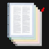 コクヨ　クリヤーブック替紙（カラーマット）　A4タテ30穴　グレー　ラ-880NM　1箱（200枚：10枚入×20袋）