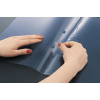 コクヨ ファスナーファイル＜クリヤーカラー＞　プレゼンファイル A4タテ 2穴　約90枚収容 青（ブルー） フ-P170B 20冊入