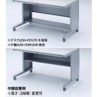 サンワサプライ　中棚　SH-FDシリーズ　SH-FD870用　ライトグレー　SH-FDN80　（直送品）
