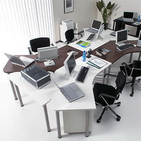 Garage（ガラージ）　D2シリーズ　ラウンド天板デスク(高さ調整可能脚）　幅1200mm奥行き1000(607)mm　マホガニー415402　1台（直送品）