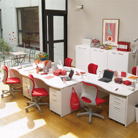 Garage（ガラージ）　ＡＦシリーズ　ラウンド天板デスク　幅1800mm　奥行き700mm　白　1台　（直送品）