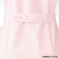 KAZEN レディスジャケット半袖 （ナースジャケット） 医療白衣 サックスブルー（水色） 3L 279-21（直送品）