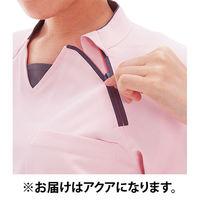 ナガイレーベン PRO-FUNCTION ニットシャツ（男女兼用） 介護ユニフォーム アクア L CX-3112