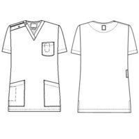 ナガイレーベン 男女兼用スクラブ Rブルー L LBL-4372 1枚　スクラブ