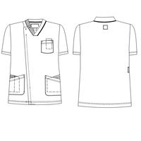 ナガイレーベン 男子スクラブ ネイビーT S RF-5127 1枚　スクラブ　メンズ　医療用