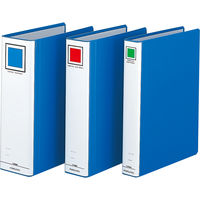 コクヨ　チューブファイル　エコツインR　A4タテ　とじ厚80mm　青　両開きパイプ式ファイル　フ-RT680B　1セット（3冊）