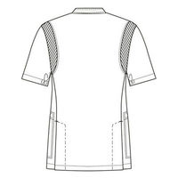 フォーク　男子医務衣（ケーシージャケット）　1010CR-1　ホワイト　L　白衣