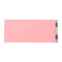 プラス　フラットファイル（統一伝票用）樹脂製とじ具　背幅28mm　ピンク　NO.062NW　76038　1セット（30冊：10冊入×3）