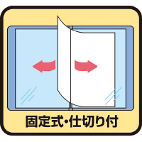 キングジム　サイドインクリアーファイルカラーベース　A4タテ　40ポケット　黒　137C　1セット（5冊：1冊×5）
