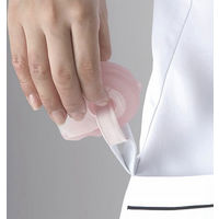 フォーク チュニック ホワイトXグレー M 2015EW-5 1枚　白衣（直送品）