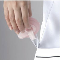 フォーク ワンピース ホワイトXグレー M 3015EW-5 1枚　白衣