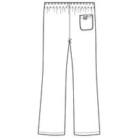 フォーク ブーツカットパンツ ダークネイビー L 6005SC-17-L 1枚　スクラブ