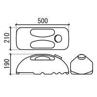 ベルク ポリウエイト11K 灰 M-909 1個