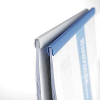 コクヨ　カラーレールクリヤーホルダー　A4タテ　約20枚収容　青　レール式クリアホルダー　フ-760NBX3　3冊：3冊パック×1袋