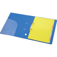 コクヨ カラー仕切カード（ファイル用） A4タテ 2穴 10山見出し 1袋（5組） シキ-130N