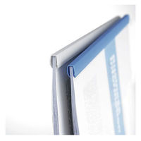 コクヨ　カラーレールクリヤーホルダー　A4タテ　約20枚収容　青　レール式クリアホルダー　フ-760NBX3　30冊：3冊パック×10袋