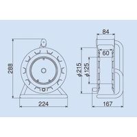 エスコ AC125V/15A/10m コードリール(漏電遮断器付 EA815A 1台(1個)（直送品）