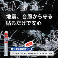 【飛散防止フィルム】ニトムズ　ガラス飛散防止シート　幅480×長さ1800mm　M6120　1枚