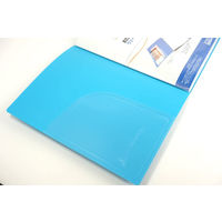 コクヨ　クリヤーブック（ウェーブカット・固定式）　A4タテ20ポケット　ライトブルー　ラ-T560LB　1箱（10冊入）