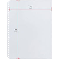 コクヨ　クリヤーブック替紙　30穴　A4タテ　1セット（150枚）