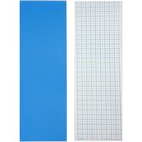 コクヨ マグネットシート 両面 300×100mm 青／赤 マク-320BR 1セット（10枚）