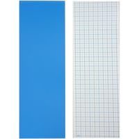 コクヨ マグネットシート 両面 300×100mm 青／白 マク-320BW 1セット（10枚）