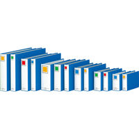 コクヨ　チューブファイル　エコツインR　A5ヨコ　とじ厚30mm　青　両開きパイプ式ファイル　フ-RT637B　1セット（20冊）