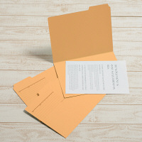 プラス　カットフォルダー　マチなし　3山　イエロー　FL-063IF　87207　1袋（3枚入）