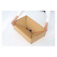 【60サイズ】 ワンタッチ式 宅配ダンボール No.12 幅263×奥行178×高さ126mm 1セット（120枚：60枚入×2梱包）