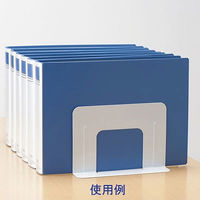 ソニック　白　ブックエンド　ワイド　DA-550-W　1セット（3組・6個：1組・2個×3）