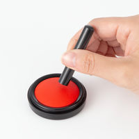 アスクル　速乾朱肉　40号（ネジ式）　1セット（3個）  オリジナル