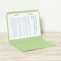 プラス カットフォルダーA4ーE3山タイプ グリーン 87206 1セット(120枚:3枚×40袋)