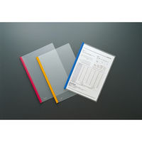 コクヨ　カラーレールクリヤーホルダー　A4タテ　約20枚収容　青　レール式クリアホルダー　フ-760NB　1セット(100冊)