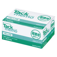 コクヨ タックメモ 超徳用 74×12.5mm 黄 メ-3004N 1セット(40000枚:4000枚×10箱)