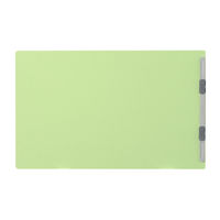 プラス　フラットファイル厚とじ　A4ヨコ　10冊　グリーン　No.022NW（78286）　樹脂製とじ具