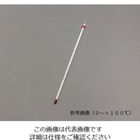 佐藤計量器製作所 赤液棒状温度計　ー２０～１０５℃ 0140-00 1セット(5個) 1-610-10