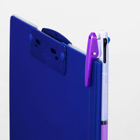 ジェットストリーム　インサイド　3色ボールペン　0.5mm　パープル軸　紫　アスクル限定　3本　三菱鉛筆uni  オリジナル