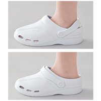 日本ヘルスシューズ ナースクロッグ ホワイト SS 969 1足　ナースシューズ