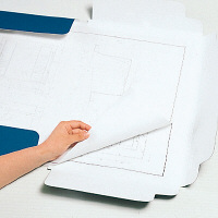 キングジム 図面ファイルGS A1 3つ折 背幅40mm 青 1171アオ 15冊