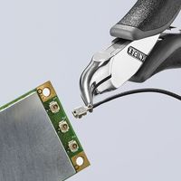 エスコ 115mm 精密用プライヤー(ESD/半丸/ベンド) EA537KS-4 1丁（直送品）