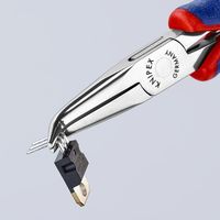 エスコ 145mm 精密用プライヤー(グリップ付/半丸/45 ゚ベント EA537KR-14 1丁（直送品）